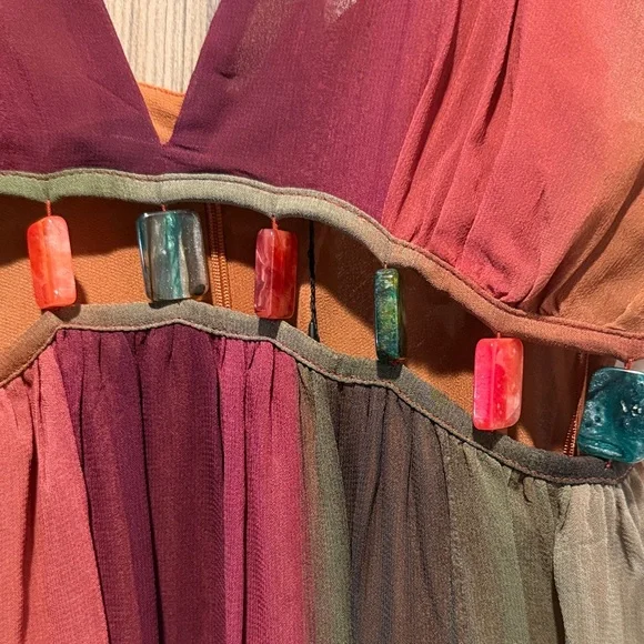 Zara Multicolor Maxi Dress - Picture 4 of 8